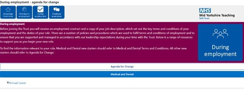 Mid Yorks during employment