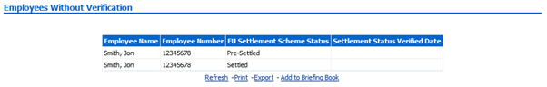 EU settled status no verification 